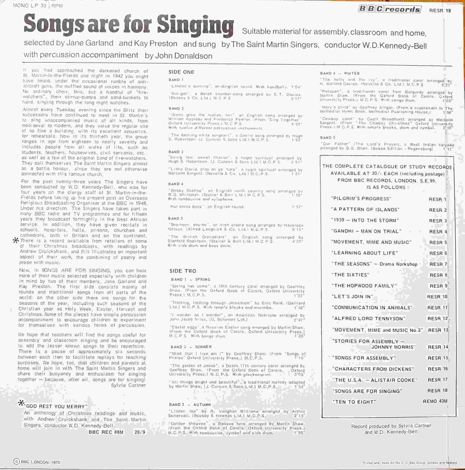 Back cover of RESR 18